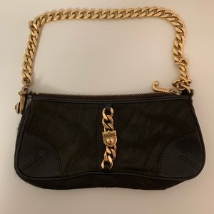 Juicy Couture mini shoulder bag with gold strap